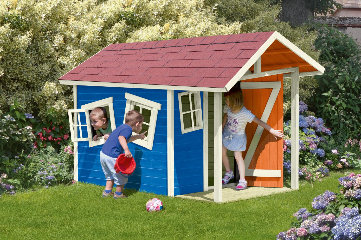 Arbeitsschutz Ein eigenes Spielhaus – ganz individuell coloriert - von Delta Gartenholz - News, Bild 1