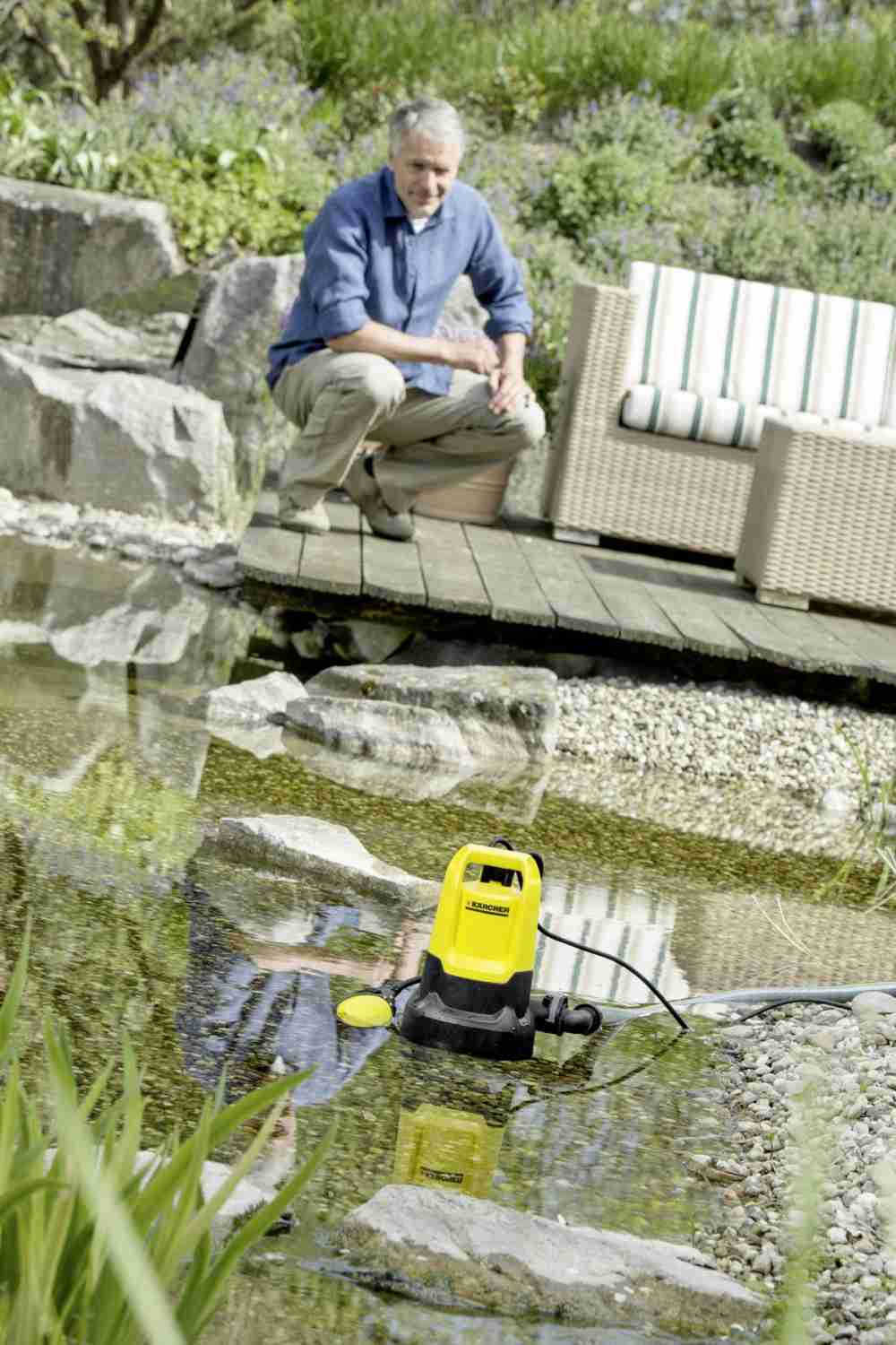 Garten Teich-Großputz im Frühjahr mit Kärcher Schmutzwasserpumpen - News, Bild 1