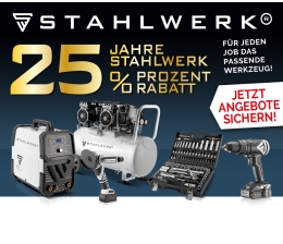 Ratgeber STAHLWERK feiert 25jähriges Jubiläum mit großer 25% Rabatt-Aktion - News, Bild 1