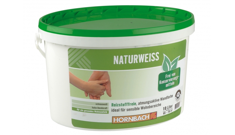 Innenfarben-Wand Hornbach Naturweiss im Test, Bild 1
