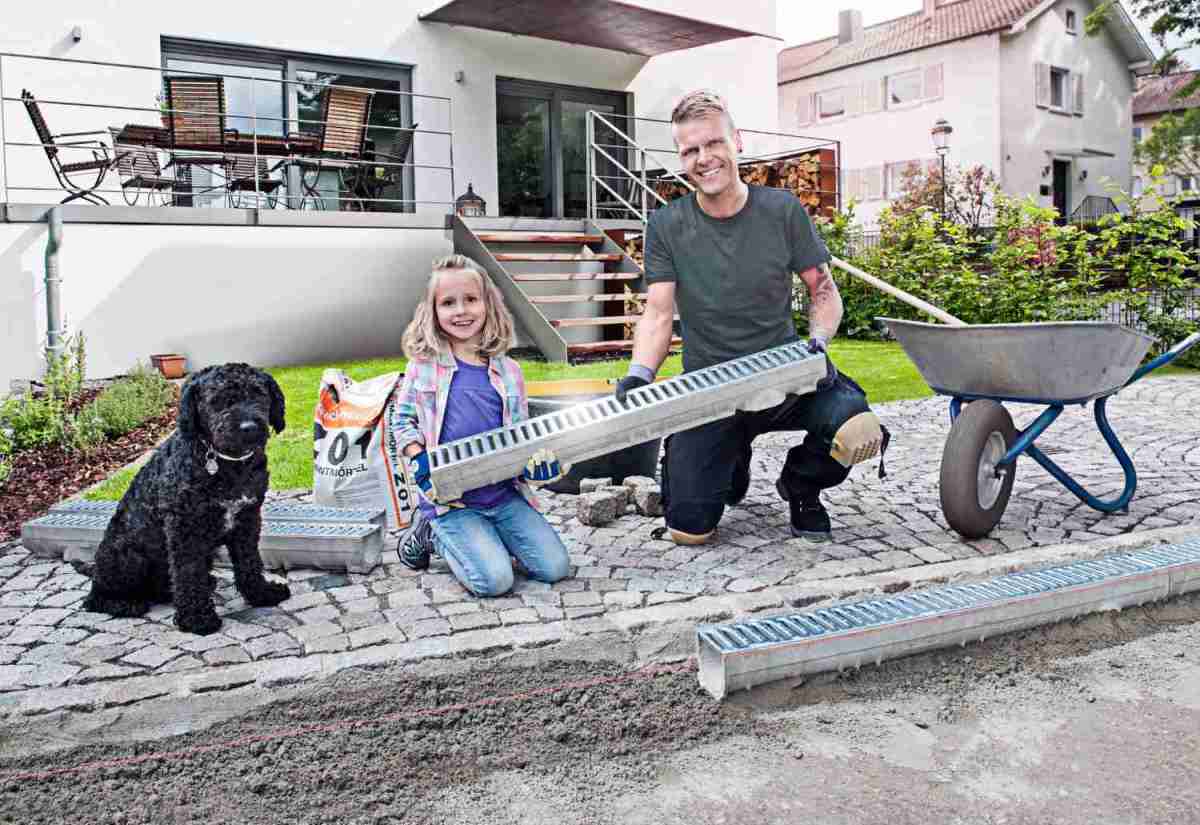 Garten Sorgenfrei bei Starkregen und Co - Rinnensysteme sorgen für schnelle Flächenentwässerung rund ums Haus, Bild 1 Garten Sorgenfrei bei Starkregen und Co - Rinnensysteme sorgen für schnelle Flächenentwässerung rund ums Haus - News, Bild 1