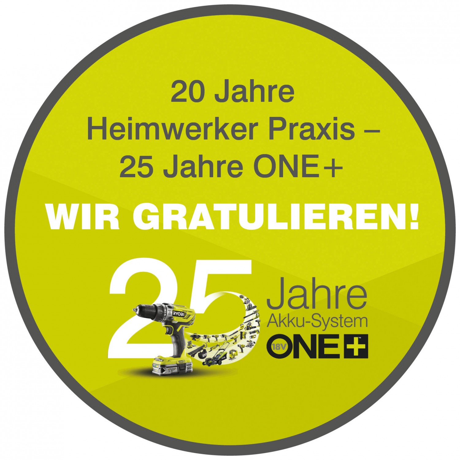 Ryobi 25 Jahre Akkusystem ONE+ von Ryobi, Bild 2 Service 25 Jahre Akkusystem ONE+ von Ryobi - News, Bild 2