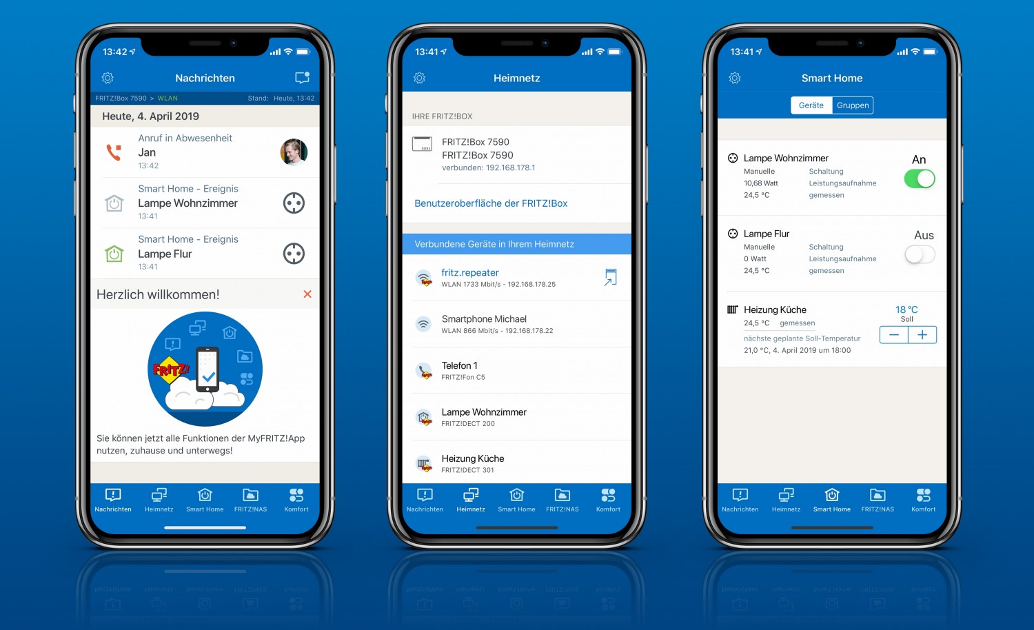 Produktvorstellung Neue MyFRITZ!App erlaubt komfortable Steuerung von Smart-Home-Geräten , Bild 1 Produktvorstellung Neue MyFRITZ!App erlaubt komfortable Steuerung von Smart-Home-Geräten - News, Bild 1