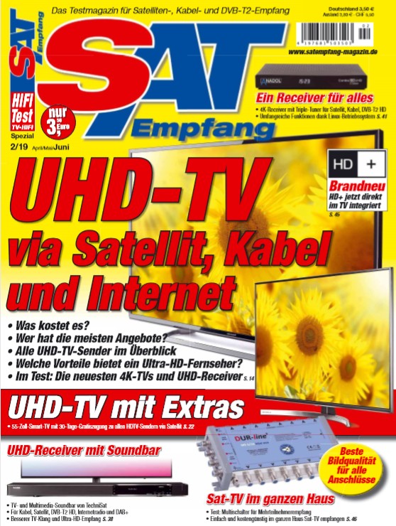 Produktvorstellung UHD-TV: Das kriegen Sie über Kabel, Satellit und IPTV - Sat-TV im ganzen Haus, Bild 1 Produktvorstellung UHD-TV: Das kriegen Sie über Kabel, Satellit und IPTV - Sat-TV im ganzen Haus - News, Bild 1