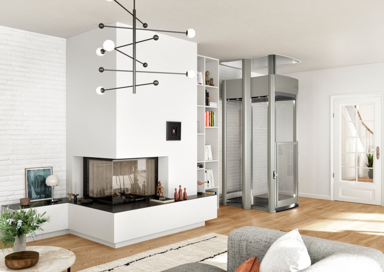 Marke: Einen Lift in den eigenen vier Wänden nachrüsten - Selbsttragendes System ohne Aufzugsschacht, Bild 1 Rund ums Haus Einen Lift in den eigenen vier Wänden nachrüsten - Selbsttragendes System ohne Aufzugsschacht - News, Bild 1