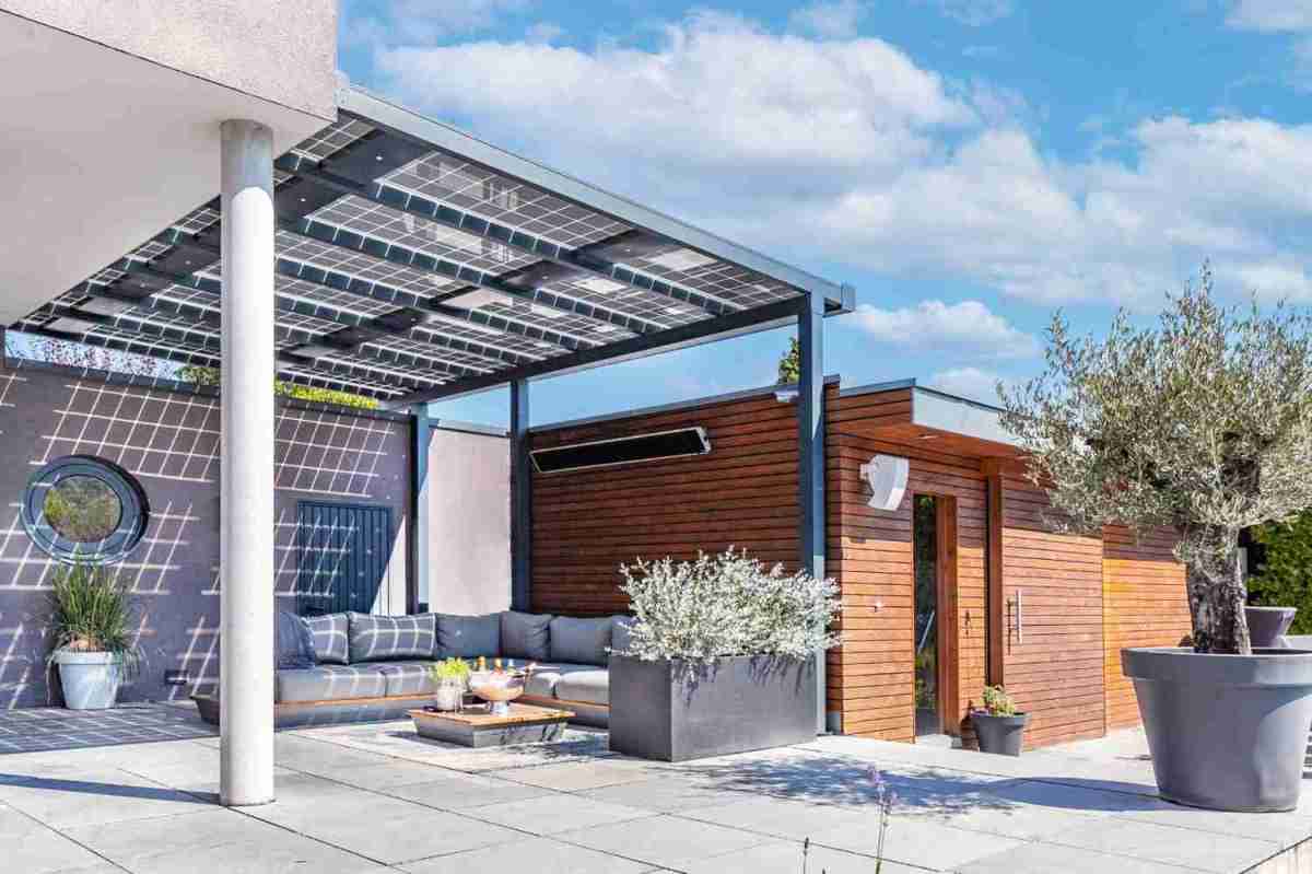 Marke: Moderne Solarterrassen spenden Schatten und Energie, Bild 1 Rund ums Haus Moderne Solarterrassen spenden Schatten und Energie - News, Bild 1