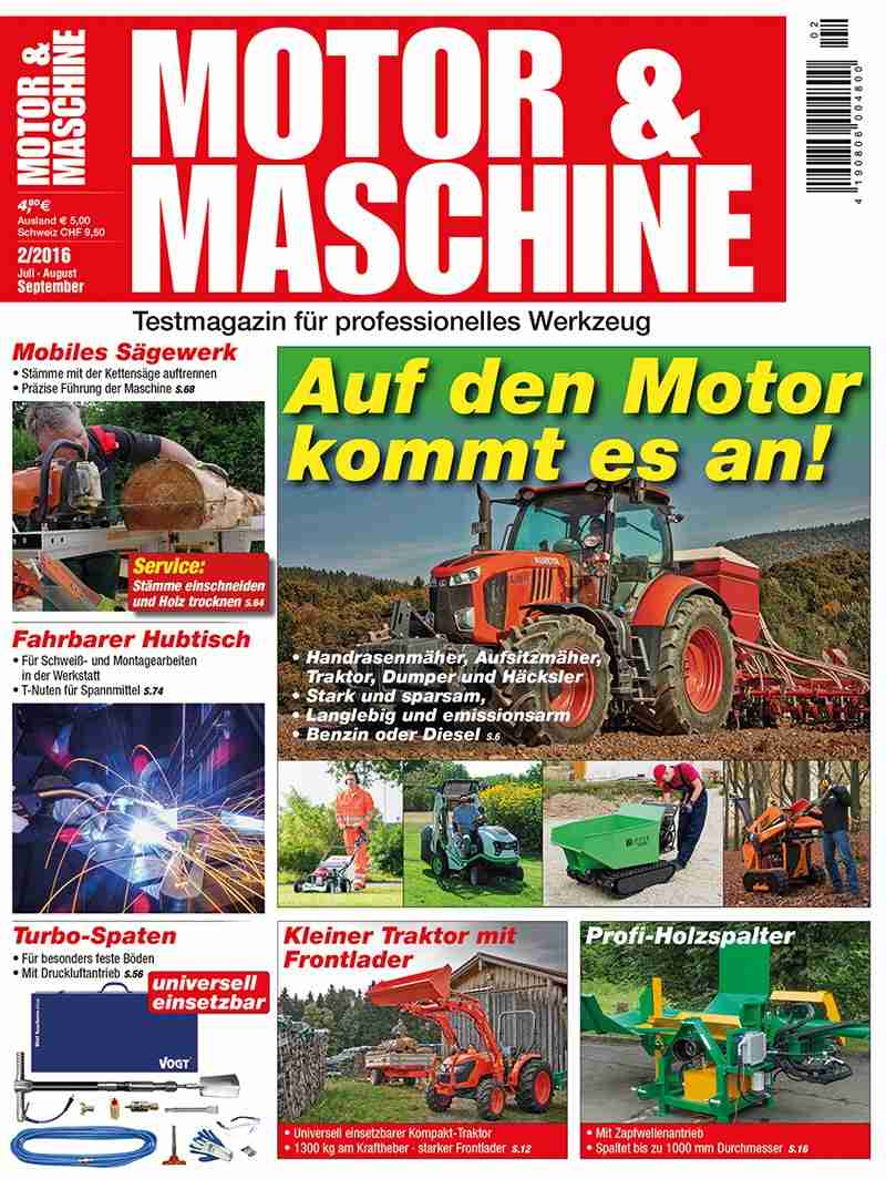 Rund ums Haus Neu am Kiosk: Testmagazin „Motor & Maschine“ - News, Bild 1