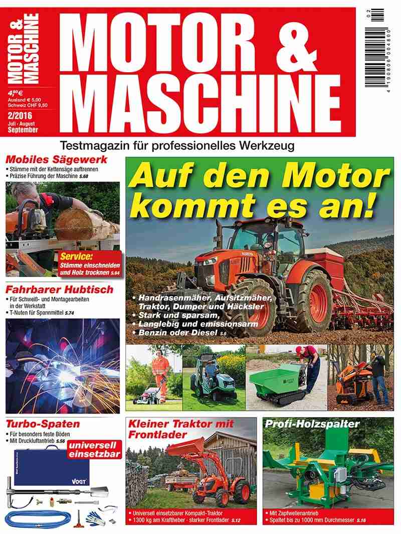 Rund ums Haus Neu am Kiosk: Testmagazin „Motor & Maschine“, Bild 1 Rund ums Haus Neu am Kiosk: Testmagazin „Motor & Maschine“ - News, Bild 1