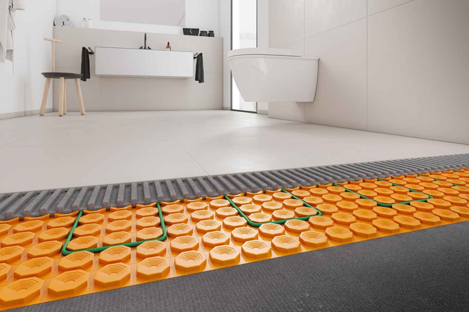 Marke: 5,5 Millimeter hoch: Elektrische Boden- und Wandheizung mit flachem Aufbau , Bild 1 Service 5,5 Millimeter hoch: Elektrische Boden- und Wandheizung mit flachem Aufbau - News, Bild 1