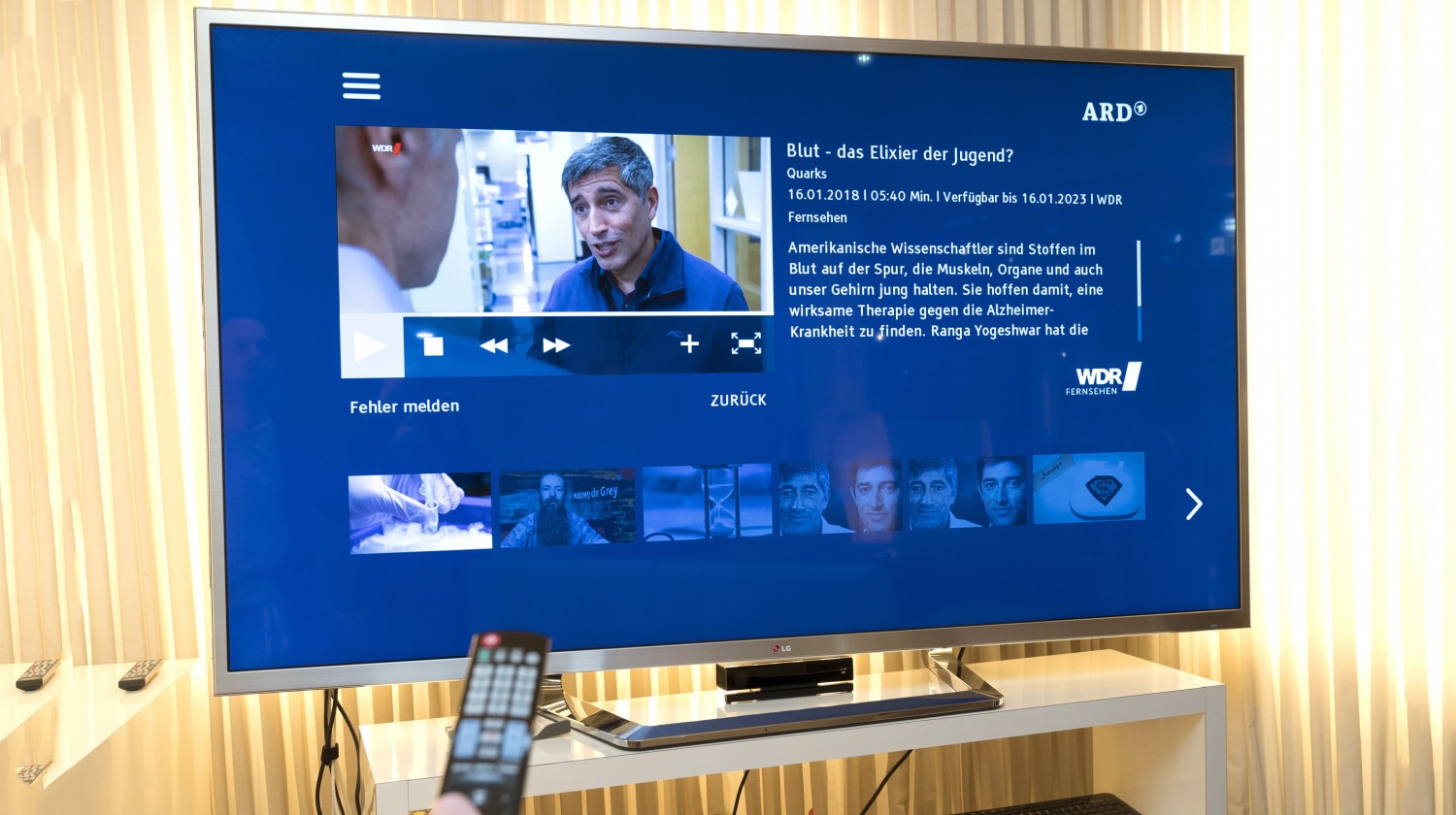 Smart Home Smartes Fernsehen: ARD überarbeitet Startleiste für HbbTV - News, Bild 1