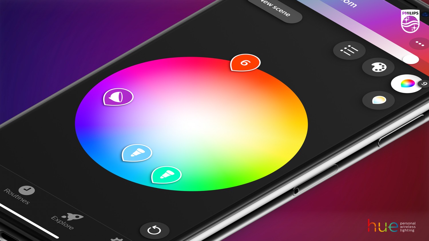 Smart Home Update für die Philips Hue App - Neue Farbwähler und 30 neue Szenen - News, Bild 1