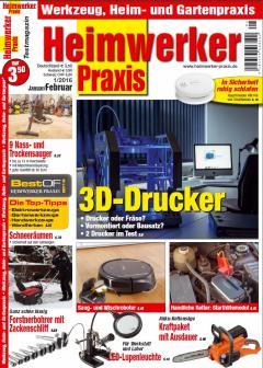 Arbeitsschutz 3D-Drucker, Wischroboter und Energiespeicher - Neue „Heimwerker Praxis“ ist da, Bild 1 Arbeitsschutz 3D-Drucker, Wischroboter und Energiespeicher - Neue „Heimwerker Praxis“ ist da - News, Bild 1