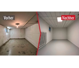 Marke: Feuchte Keller: Zielgenaue Sanierungen machen feuchte Kellerräume trocken, Bild 1 Arbeitsschutz Feuchte Keller: Zielgenaue Sanierungen machen feuchte Kellerräume trocken - News, Bild 1