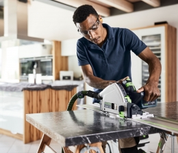 Marke: Festool Tauchsägen von Festool sägen mit doppelter Geschwindigkeit, Bild 1 Arbeitsschutz Tauchsägen von Festool sägen mit doppelter Geschwindigkeit - News, Bild 1