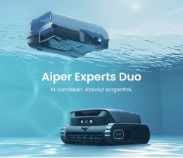 Garten Experts Duo von Aiper für die Poolpflege mit KI und Solar - News, Bild 1