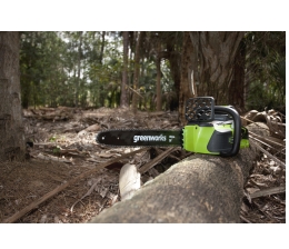 Greenworks Abgasfreies Arbeiten mit der Greenworks 40V Akku-Kettensäge, Bild 1 E-Werkzeuge Akku Abgasfreies Arbeiten mit der Greenworks 40V Akku-Kettensäge - News, Bild 1