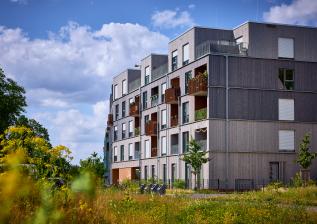 Baustoffe Osmo Fassadensystem prägt Münsters neues Wohnviertel - News, Bild 1