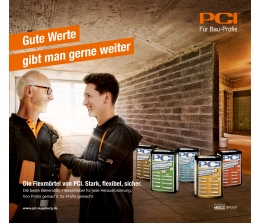 PCI PCI will mit neuem Flexmörtel für noch mehr Sicherheit und Flexibilität beim Fliesenlegen sorgen, Bild 1 Baustoffe PCI will mit neuem Flexmörtel für noch mehr Sicherheit und Flexibilität beim Fliesenlegen sorgen - News, Bild 1