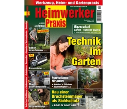 Marke: In der neuen „Heimwerker Praxis“: Technik im Garten - Akku-Trimmer - Rasenroboter, Bild 1 Produktvorstellung In der neuen „Heimwerker Praxis“: Technik im Garten - Akku-Trimmer - Rasenroboter - News, Bild 1