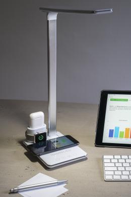 Produktvorstellung Tischlampe von Terratec mit induktivem Ladepad für Smartphone, AirPods und Apple Watch, Bild 1 Produktvorstellung Tischlampe von Terratec mit induktivem Ladepad für Smartphone, AirPods und Apple Watch - News, Bild 1