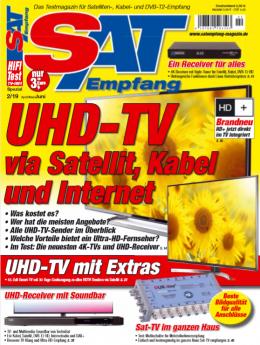 Produktvorstellung UHD-TV: Das kriegen Sie über Kabel, Satellit und IPTV - Sat-TV im ganzen Haus, Bild 1 Produktvorstellung UHD-TV: Das kriegen Sie über Kabel, Satellit und IPTV - Sat-TV im ganzen Haus - News, Bild 1
