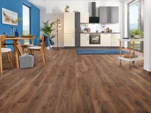 Marke: Feuchtigkeitsresistente Laminatböden mit integrierter Geh- und Trittschalldämmung , Bild 1 Rund ums Haus Feuchtigkeitsresistente Laminatböden mit integrierter Geh- und Trittschalldämmung - News, Bild 1