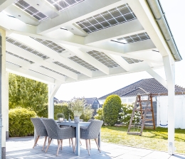 Marke: Solarterrassendächer helfen als Stromquelle beim Sparen, Bild 1 Rund ums Haus Solarterrassendächer helfen als Stromquelle beim Sparen - News, Bild 1