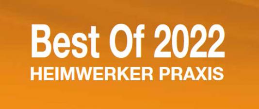 Service Best Of 2022 HEIMWERKER PRAXIS / Die Favoriten des Jahres – ausgewählt von der Redaktion der HEIMWERKER PRAXIS, Bild 1 Service Best Of 2022 HEIMWERKER PRAXIS / Die Favoriten des Jahres – ausgewählt von der Redaktion der HEIMWERKER PRAXIS - News, Bild 1