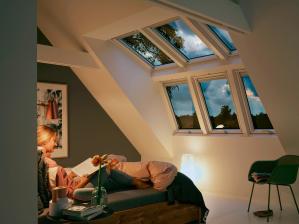 Rund ums Haus Raum im Dachgeschoss optimal nutzen – Licht- und Raumgewinn durch großflächige Fensterlösungen von Velux - News, Bild 1
