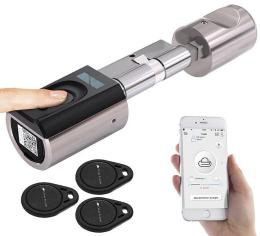 Marke: VisorTech Fingerabdruck, App und Transponder-Schlüssel: Elektronisches Haustürschloss von VisorTech, Bild 1 Smart Home Fingerabdruck, App und Transponder-Schlüssel: Elektronisches Haustürschloss von VisorTech - News, Bild 1