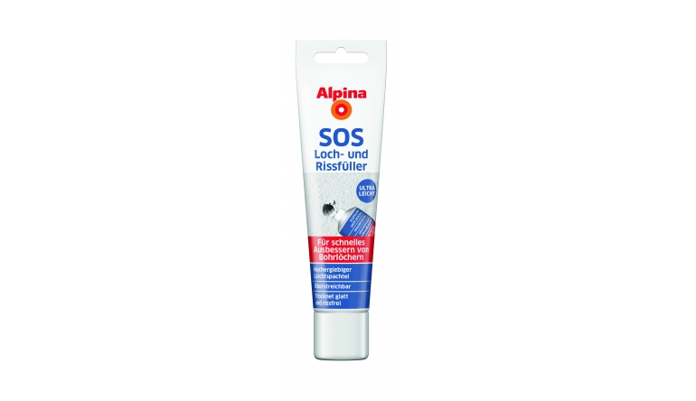 Alpina (Farben) Ausbessern mit dem Alpina SOS Loch- und Rissfüller, Bild 1 Produktvorstellung Ausbessern mit dem Alpina SOS Loch- und Rissfüller - News, Bild 1