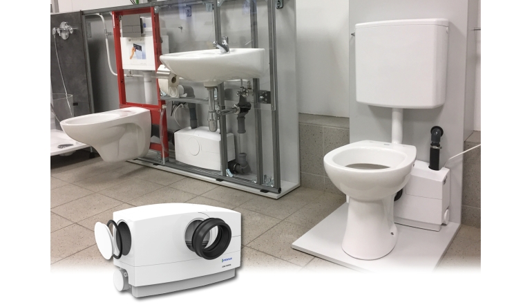 Marke: Ist ein zusätzliches WC gewünscht? - Kleinhebeanlagen machen nachträgliche Bäder möglich, Bild 1 Arbeitsschutz Ist ein zusätzliches WC gewünscht? - Kleinhebeanlagen machen nachträgliche Bäder möglich - News, Bild 1