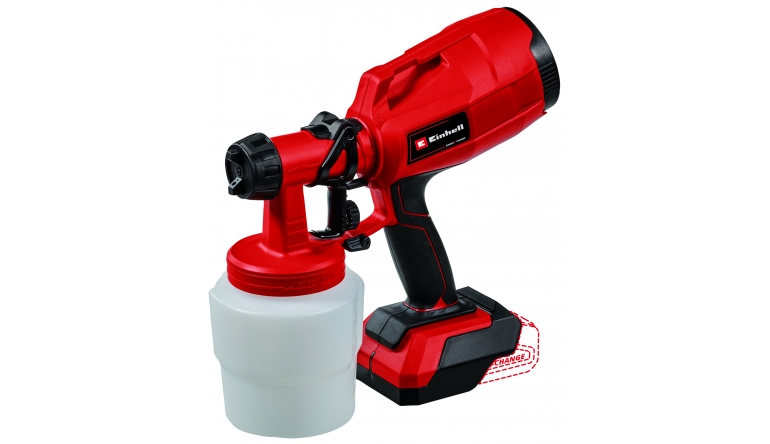 Einhell Für Lacke, Lasuren, Wasch- und Imprägniermittel: 18 Volt Akku-Farbsprühgerät von Einhell, Bild 1 E-Werkzeuge Akku Für Lacke, Lasuren, Wasch- und Imprägniermittel: 18 Volt Akku-Farbsprühgerät von Einhell - News, Bild 1