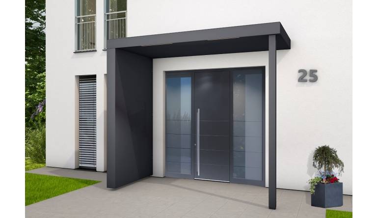 Marke: Gutta Per Konfigurator schnell zum individuellen Haustürvordach, Bild 1 Rund ums Haus Per Konfigurator schnell zum individuellen Haustürvordach - News, Bild 1