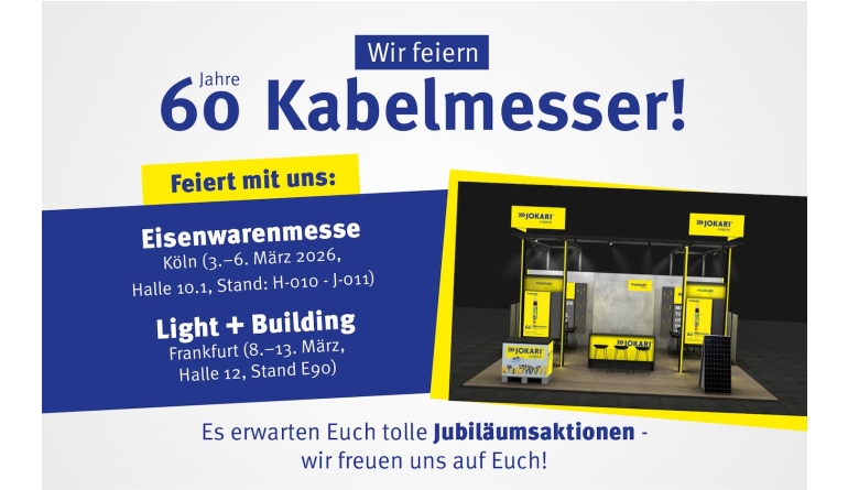 Service Wir feiern 60 Jahre Kabelmesser! Feiert mit uns! - News, Bild 1
