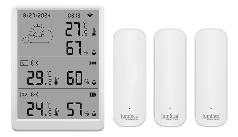 Smart Home Display und fünf Sensoren: Luftfeuchtigkeit und Temperatur jederzeit im Blick - News, Bild 1