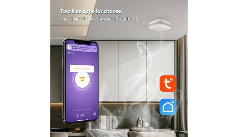 Produktvorstellung Weltweit informiert: WLAN-Rauch- & Hitzemelder schlägt auch per App Alarm - News, Bild 1