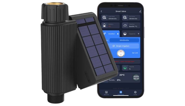 Marke: Pearl Bewässerungscomputer mit Solarpanel und smarter Steuerung, Bild 1 Smart Home Bewässerungscomputer mit Solarpanel und smarter Steuerung - News, Bild 1
