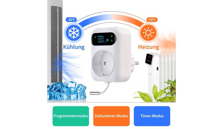 Smart Home WLAN-Steckdosen-Thermostat zur automatischen Steuerung von Heizungs- und Klimaanlagen - News, Bild 1