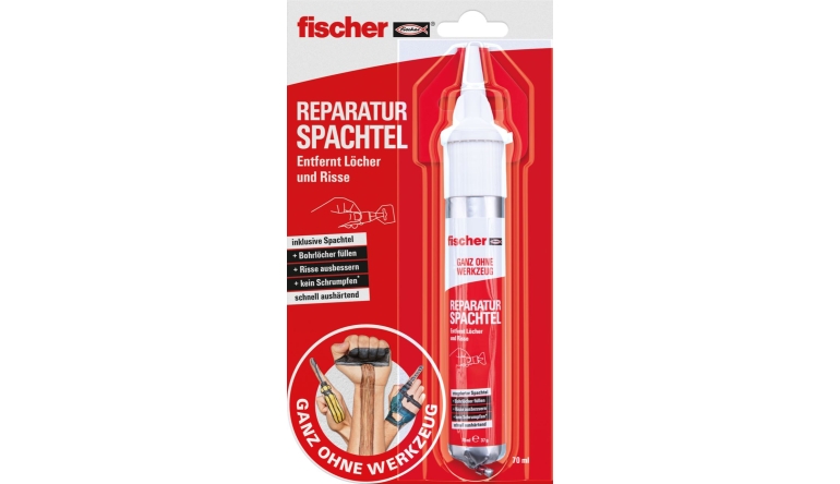 Produktvorstellung Fischer optimiert Reparaturspachtel für innen und außen - News, Bild 1