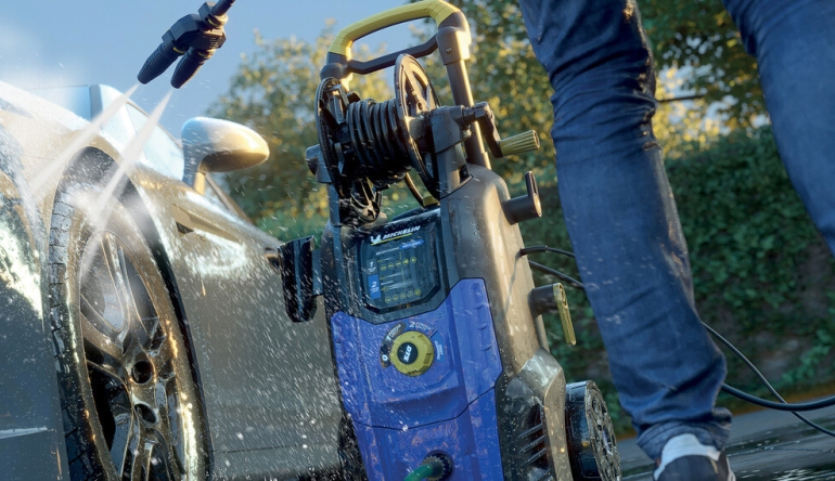 Marke: Neue Hochdruckreiniger von Michelin - Mehr Kraft dank zwei Motor-Pumpen, Bild 1 Produktvorstellung Neue Hochdruckreiniger von Michelin - Mehr Kraft dank zwei Motor-Pumpen - News, Bild 1