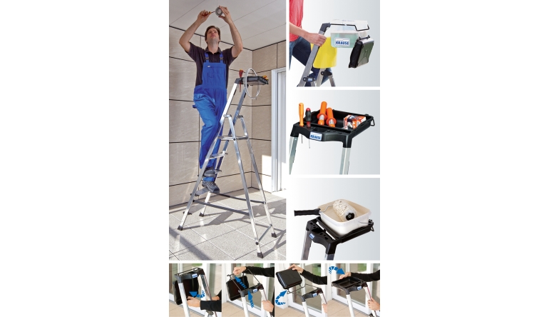 Marke: Neue Krause-Stehleiter mit MultiGrip-System für mehr Arbeitsfläche, Bild 1 Produktvorstellung Neue Krause-Stehleiter mit MultiGrip-System für mehr Arbeitsfläche - News, Bild 1