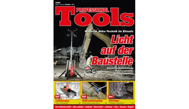 Rund ums Haus „Professional Tools“: Licht auf der Baustelle - Akku-Laubbläser - Wildkrautbekämpfung - News, Bild 1