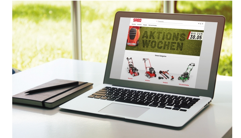 Sabo SABO bietet Webshop für seine Rasenpflege-Geräte, Bild 1 Garten SABO bietet Webshop für seine Rasenpflege-Geräte - News, Bild 1