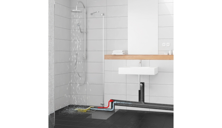 Service Dusche barrierefrei umbauen: Bodenablaufpumpe ermöglicht bodengleiche Duschlösungen , Bild 1 Service Dusche barrierefrei umbauen: Bodenablaufpumpe ermöglicht bodengleiche Duschlösungen - News, Bild 1