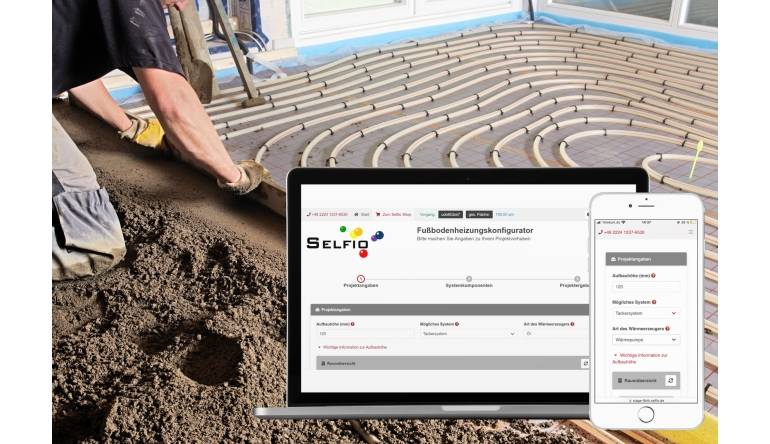 Service Selfio Fußbodenheizung-Konfigurator: Schritt für Schritt zur kompletten Materialliste - News, Bild 1