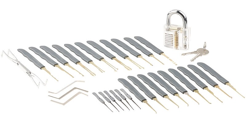 Sonstige Handwerkzeuge AGT Pick Set 30tlg. (NX5823), Lockpicking-Werkzeug, AGT Pick Set 17tlg. (NX5824), Lockpicking-Werkzeug im Test , Bild 2