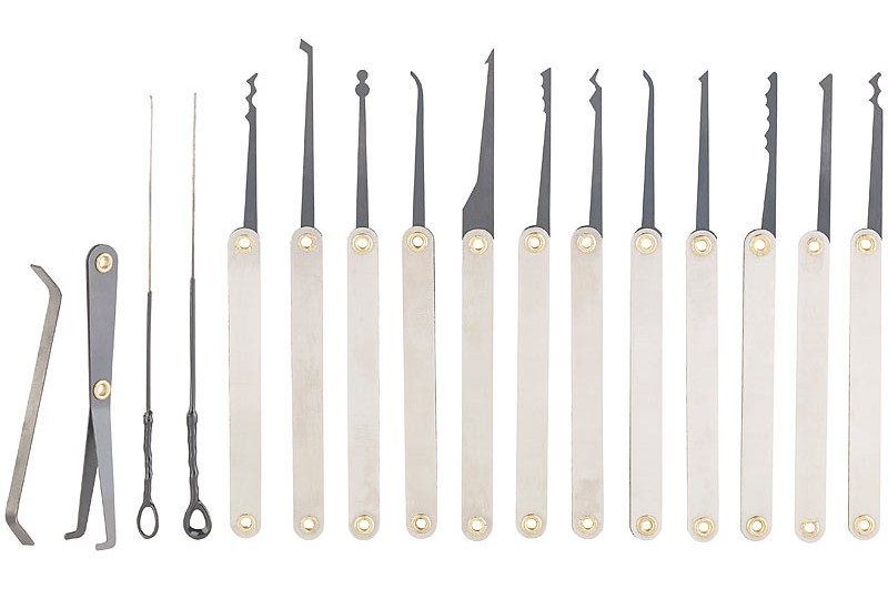 Serientest: AGT Pick Set 30tlg. (NX5823), Lockpicking-Werkzeug, AGT Pick Set 17tlg. (NX5824), Lockpicking-Werkzeug, Bild 5 Sonstige Handwerkzeuge AGT Pick Set 30tlg. (NX5823), Lockpicking-Werkzeug, AGT Pick Set 17tlg. (NX5824), Lockpicking-Werkzeug im Test , Bild 5