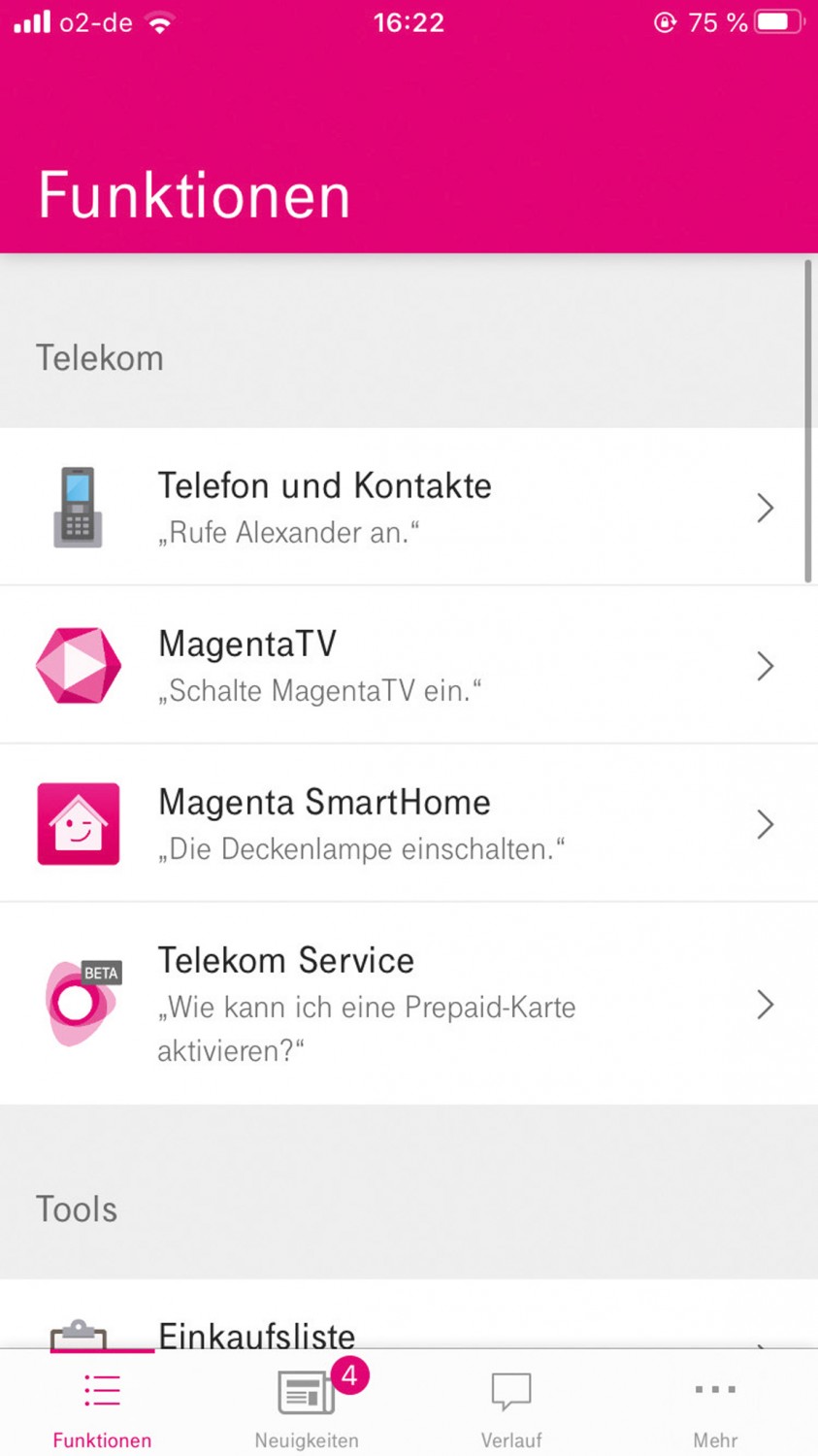 Serientest: Telekom Smart Speaker, Telekom Smart Speaker Mini, Bild 6 Smart Home Lautsprecher Telekom Smart Speaker, Telekom Smart Speaker Mini im Test , Bild 6