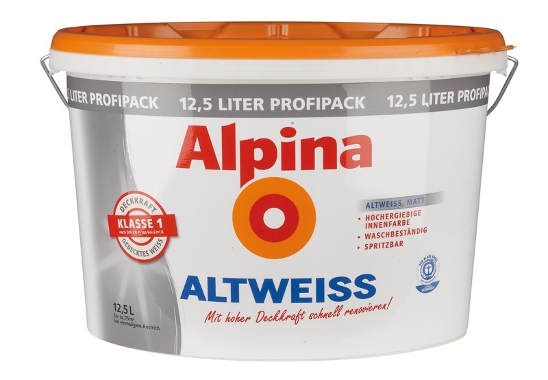 Innenfarben-Wand Alpina (Farben) Altweiß im Test, Bild 1